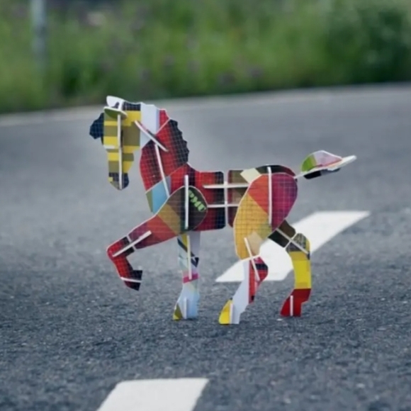 Cardboard Horse Totem Designed by Kidsonroof - Picture 4 of 5